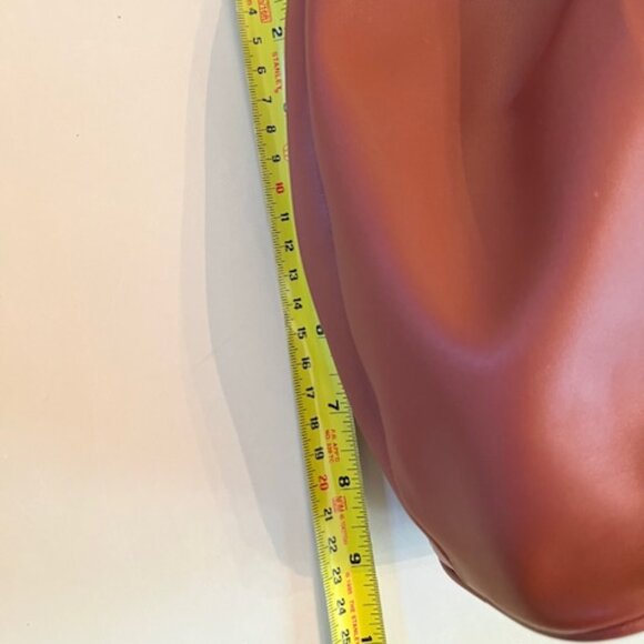 GUESS Los Angeles Small Satchel Faux Leather Cognac color Hand bag-NEW - Picture 9 of 13